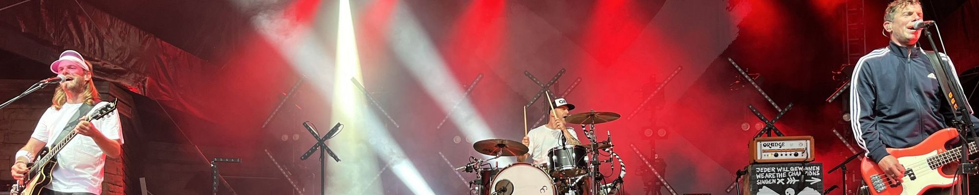 Die Sportfreunde Stiller bei ihrem Auftritt 2024 auf der Freilichtbühne